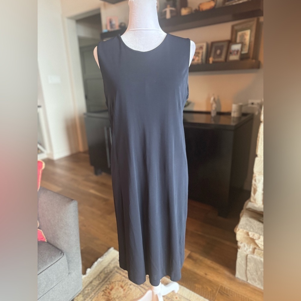 Saks Fifth Avenue 2 Piece Black Formal Dress & 1 Button Cardigan 10 Vintage VGC - Picture 5 of 16